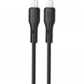 XO Дата кабель USB-C to USB-C 1.0m NB-Q231B 60W Black XO (NB-Q231B-BK)