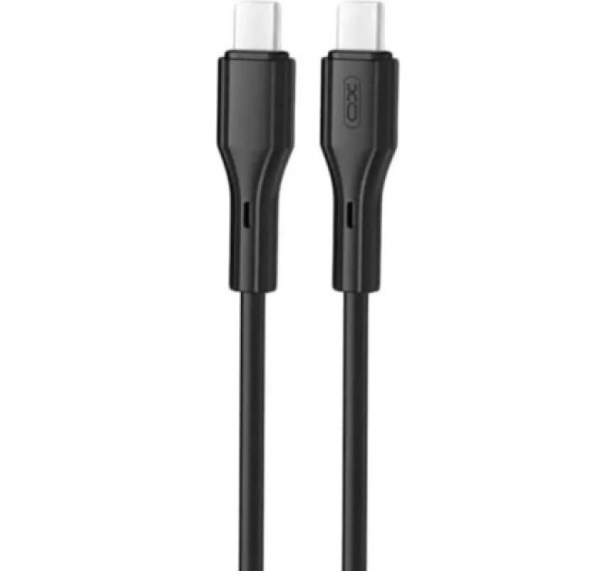 XO Дата кабель USB-C to USB-C 1.0m NB-Q231B 60W Black XO (NB-Q231B-BK)