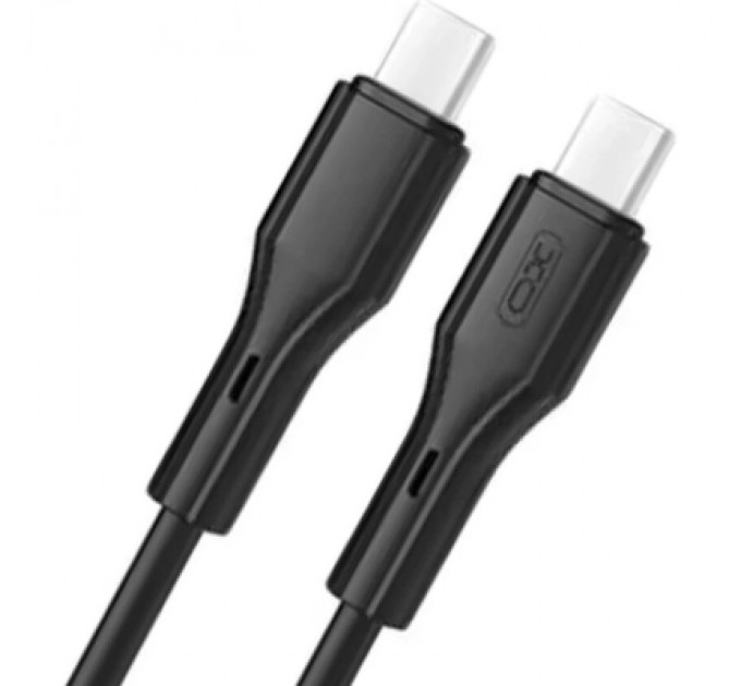 XO Дата кабель USB-C to USB-C 1.0m NB-Q231B 60W Black XO (NB-Q231B-BK)