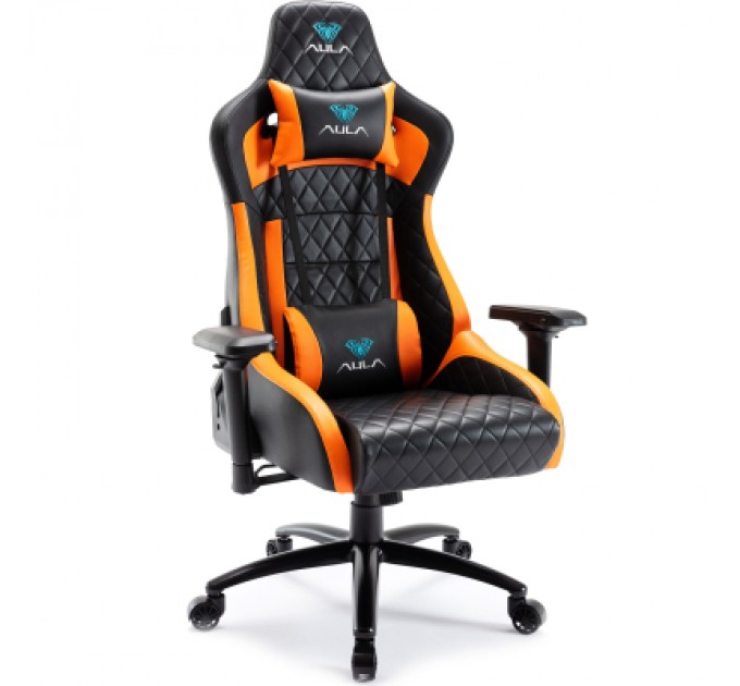 Aula Крісло ігрове Aula F1031 Gaming Chair Black/Orange (6948391286211)