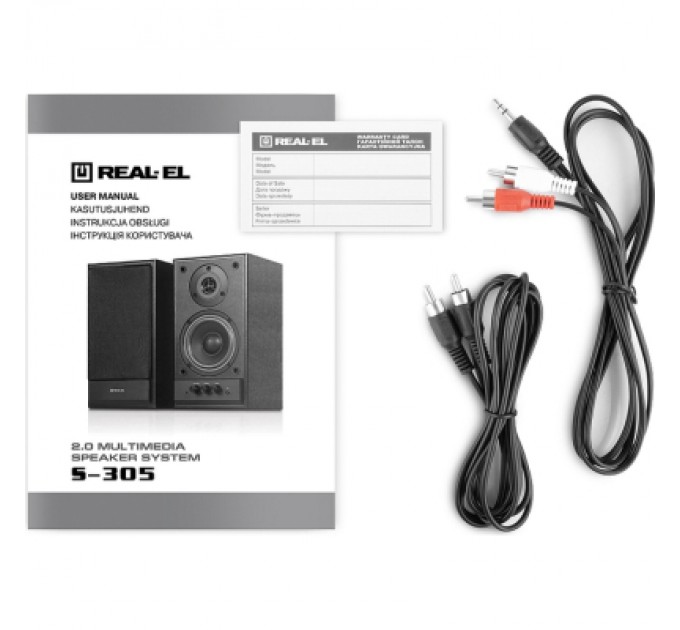 REAL-EL Акустична система REAL-EL S-305 Black (EL121200012)