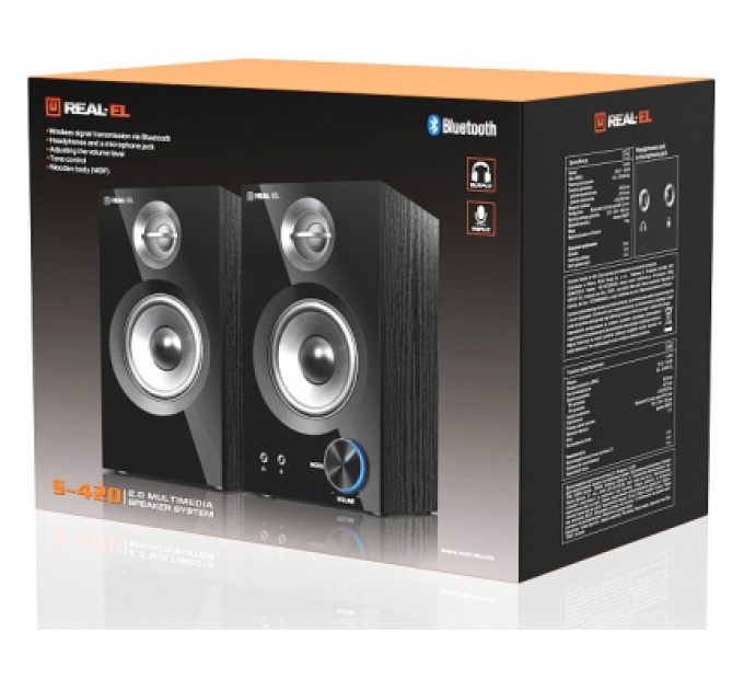 REAL-EL Акустична система REAL-EL S-420 Black (EL121200011)