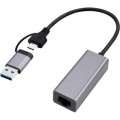 Cablexpert Адаптер USB-A/USB/C to 1Gbps Lan Cablexpert (A-USB3AC-LAN-01)