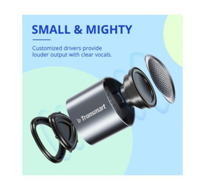 Tronsmart Акустична система Tronsmart Nimo Mini Speaker Polar Black + Nimo Mini Speaker Go (994703)