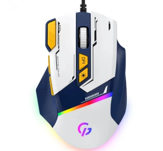 Мишка GamePro GM300BL USB Blue/White (GM300BL)