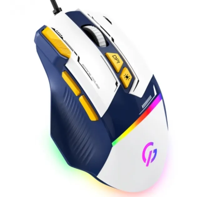 Мишка GamePro GM300BL USB Blue/White (GM300BL)