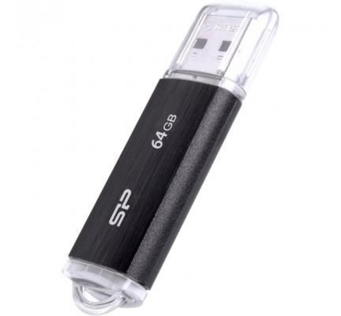 USB флеш накопичувач Silicon Power 64GB Ultima U02 Black USB 2.0 (SP064GBUF2U02V1K)