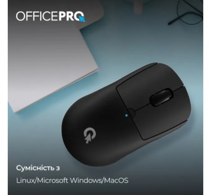 Мишка OfficePro M307B Silent Click Wireless/Bluetooth Black (M307B)