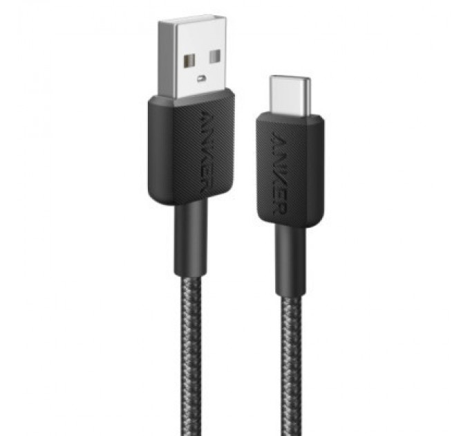 Anker Дата кабель USB 2.0 AM to Type-C 0.9m 322 Black Anker (A81H5G11)