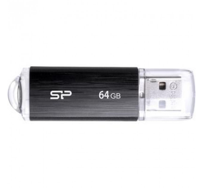 USB флеш накопичувач Silicon Power 64GB Ultima U02 Black USB 2.0 (SP064GBUF2U02V1K)