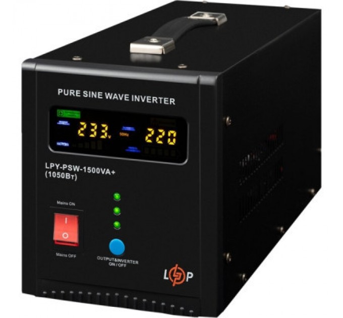 LogicPower Пристрій безперебійного живлення LogicPower LPY- PSW-1500VA+ (1050W) (22872)