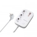 ColorWay Мережевий фільтр живлення ColorWay CW-CHE34PDW 3 розетки/4USB (CW-CHE34PDW)