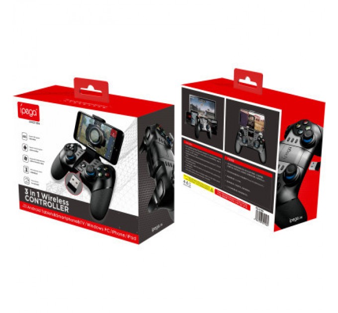 iPega Геймпад iPega PG-9156 Batman 3 in 1 Bluetooth PC/Android/iOS Black (PG-9156)