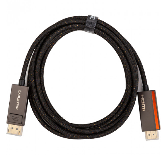 Кабель мультимедійний DisplayPort to HDMI 3.0m Cabletime (CA914081)