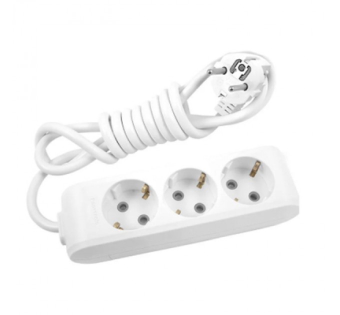 Panasonic Мережевий подовжувач Panasonic X-tendia із заземленням 3 розетки, 3м (WLTB04332GR-UA)