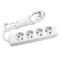 Мережевий подовжувач Panasonic X-tendia із заземленням 4 розетки, 5м (WLTB04452GR-UA)