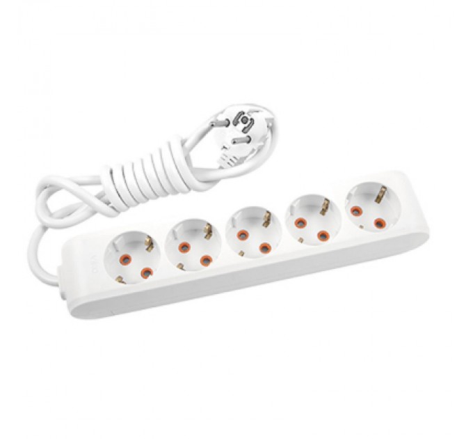 Мережевий подовжувач Panasonic X-tendia із заземленням 5 розеток, 3м (WLTB04532GR-UA)