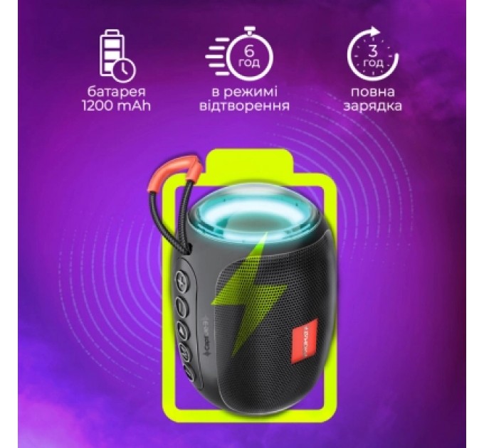 Promate Акустична система Promate Capsule-3 Black (capsule-3.black)