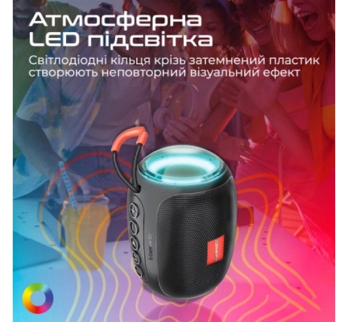 Promate Акустична система Promate Capsule-3 Black (capsule-3.black)