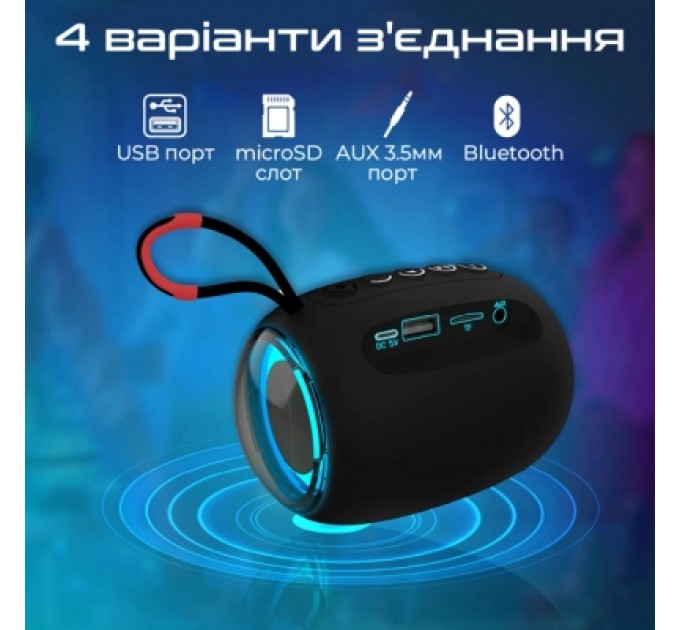 Promate Акустична система Promate Capsule-3 Black (capsule-3.black)