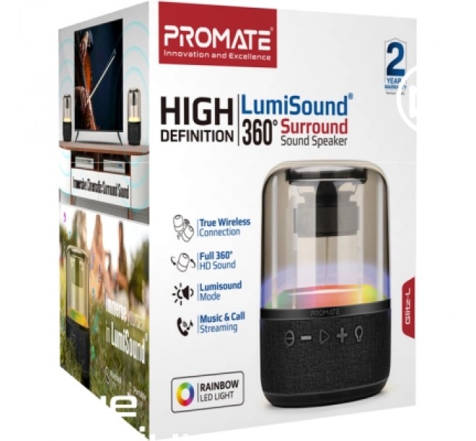 Promate Акустична система Promate Glitz-L Black (glitz-l.black)