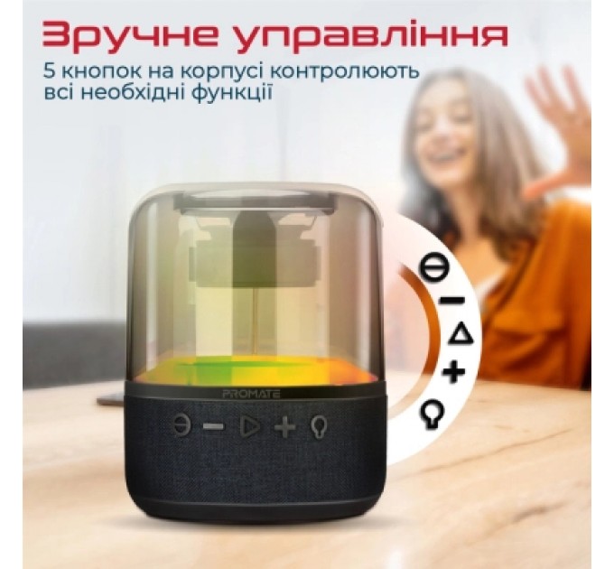 Promate Акустична система Promate Glitz-L Black (glitz-l.black)