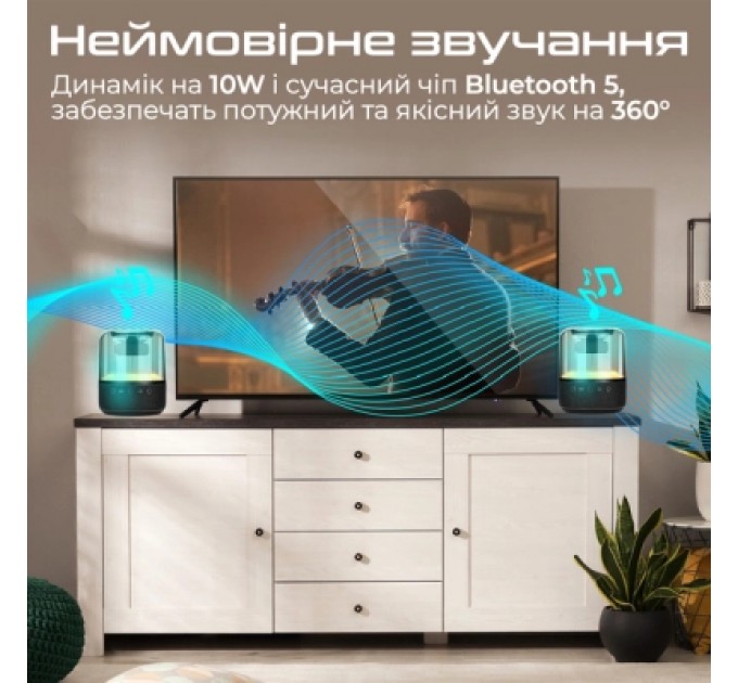 Promate Акустична система Promate Glitz-L Black (glitz-l.black)