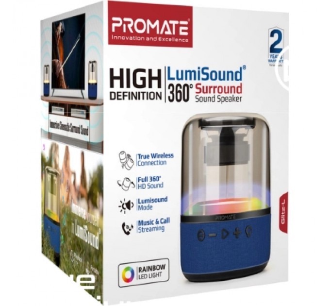 Promate Акустична система Promate Glitz-L Blue (glitz-l.blue)