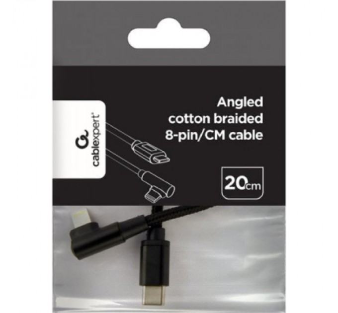 Cablexpert Дата кабель USB-C to Lightning 0,2m angle Cablexpert (CC-USB2-CMLML-0.2M)