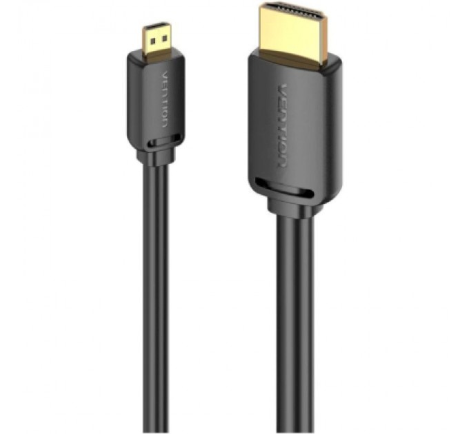 Кабель мультимедійний HDMI to Micro HDMI 1.5m V2.0 4K 60Hz 18Gbps HDR Dolby Vention (AGIBG)