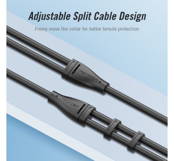 Vention Кабель мультимедійний Jack 3.5mm 4pin M to 2X 3.5mm F Vention (BBVBY)