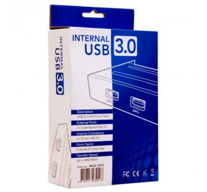 Концентратор 2xUSB3.0 Chieftec (MUB-3002)