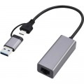 Cablexpert Адаптер USB-A /C to Lan 2.5 Gbit/s Cablexpert (A-USB3AC-LAN2G-01)