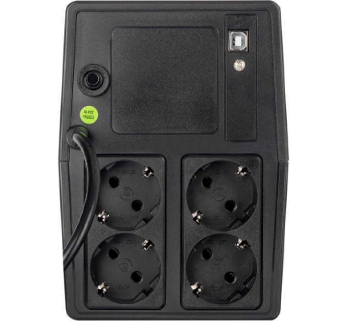 Пристрій безперебійного живлення Prologix 1000VA 600W USB (PLPU1000VA4LED)