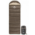 Naturehike Спальний мішок Naturehike U350 NH20MSD07 Hollow Cotton Right Brown (6927595767221-R)