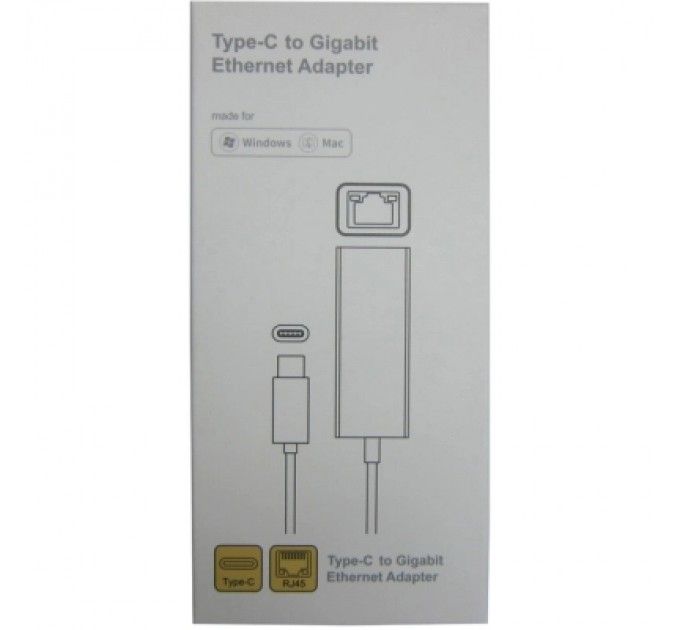 Адаптер Dynamode USB3.0 Type-C to 1000/100 Mbit/s RJ-45 (RTL8153) 0.13 m (DM-AD-GLAN-C)