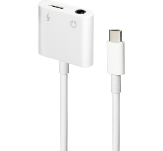 Адаптер USB-C to stereo audio 3.5 mm + USB-C power (CDLA) Cablexpert (A-CM-3.5FP-01)