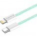 ColorWay Дата кабель USB-C to Lightning 1.0m 27W green ColorWay (CW-CBPDCL061-G)