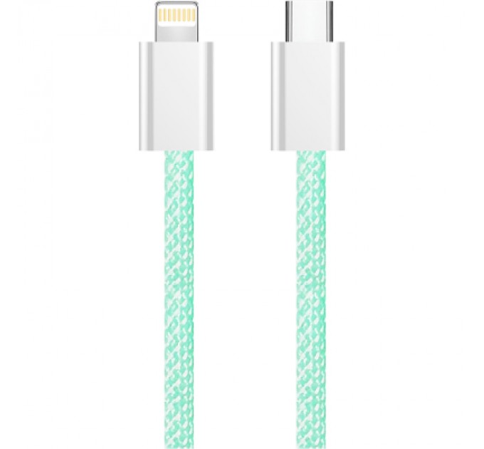 ColorWay Дата кабель USB-C to Lightning 1.0m 27W green ColorWay (CW-CBPDCL061-G)