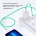 ColorWay Дата кабель USB-C to Lightning 1.0m 27W green ColorWay (CW-CBPDCL061-G)