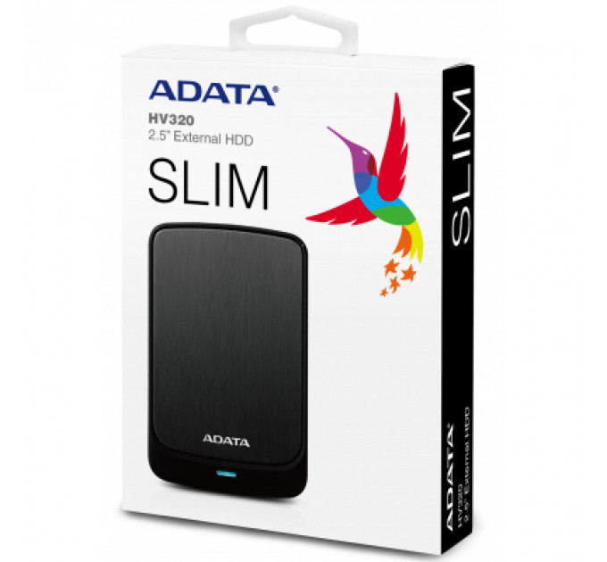 Зовнішній жорсткий диск 2.5" 2TB ADATA (AHV320-2TU31-CBK)