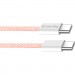 ColorWay Дата кабель USB-C to USB-C 1.0m 60W 3.0А pink ColorWay (CW-CBPDCC061-P)