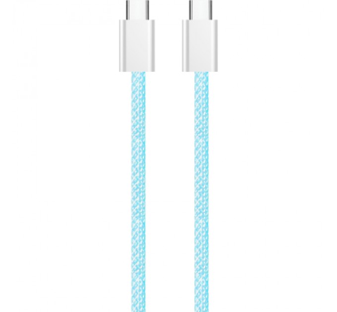 ColorWay Дата кабель USB-C to USB-C 1.0m 60W 3.0А blue ColorWay (CW-CBPDCC061-BL)