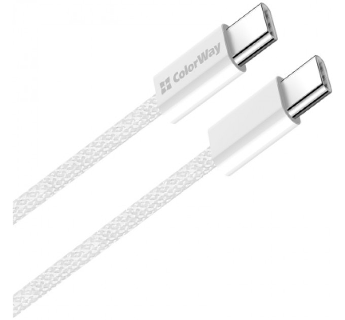ColorWay Дата кабель USB-C to USB-C 1.0m 60W 3.0А grey ColorWay (CW-CBPDCC061-GR)