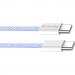 ColorWay Дата кабель USB-C to USB-C 1.0m 60W 3.0А purple ColorWay (CW-CBPDCC061-PU)