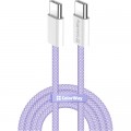 ColorWay Дата кабель USB-C to USB-C 1.0m 60W 3.0А purple ColorWay (CW-CBPDCC061-PU)