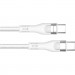 ColorWay Дата кабель USB-C to USB-C 1.0m (PD Fast Charging 240W) 5А white ColorWay (CW-CBPDCC065-WT)