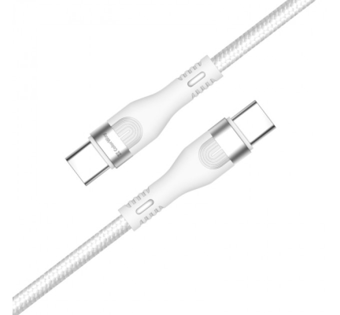 ColorWay Дата кабель USB-C to USB-C 1.0m (PD Fast Charging 240W) 5А white ColorWay (CW-CBPDCC065-WT)