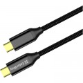 ColorWay Дата кабель USB-C to USB-C 1.0m USB3.2 (20Gbps 4K PD100W) Gen2 5А black ColorWay (CW-CBPDCC062-BK)