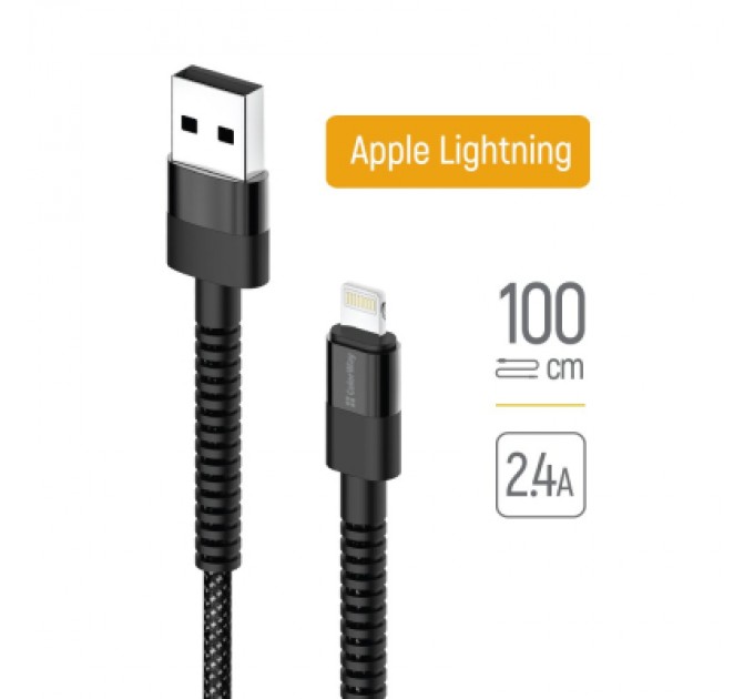 ColorWay Дата кабель USB-C to Lightning 1.0m 2.4А black ColorWay (CW-CBUL063-BK)